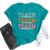 TUPOSU Womens Teacher Life T-Shirt Kindness Teaching Tee Tops Thankful Teachers Shirt Cyan