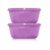 Tupperware Purple Color 2L Plastic Ss Bowl Safe & Leak Proof Containers Pack Of 2