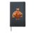Turkey Drinking Coffee Bow Thanksgiving Womens Turkey Day Hardcover Journal, Black