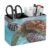 Turtle In Clear Sea Water Desk Organizer PU Leather Caddy Holder