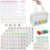 TUSAUW American Mahjong Tile Set, American Mahjong Game Set Include 166 1.2 Inch Mahjong Tiles 4 Dice 4 Tile Rulers 1 Bag, 100 Chips,5 Instruction Manuals, Portable Complete Travel Mahjong Set