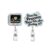 TUYUU 2 Pack Funny Nurse Badge Reel Set, EKG Tech ID Badge Holder