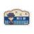 TV Anime A actII Second Season 02 Akira Akatsuya [Retro Art Illustration] Onamae Acrylic Plate Badge