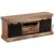 TV Stand with 2 Sliding Doors Solid Mango Wood 43.3″x11.8″x17.7