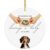 Tvvinkle Treeing Walker Coonhound Dog Personalized Custom Date Ceramic Ornament, My Humans are Having A Baby Ultrasound Sonogram Pregnancy Announcement, Expecting Parents Keepsake Gift