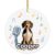 Tvvinkle Treeing Walker Coonhound Dog Personalized Custom Name Ceramic Ornament, Vintage Microphone Music Notes Singer, Funny Karaoke Pet Christmas Tree Decoration Gift