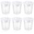 Twisina 6PCS No Spill Paint Cups, Plastic Paint Water Cup with Lids, Reusable Water Cups for Painting, Paint-Water Cup for Painting, Art Crafts Supplies (6x8x8.8cm)