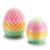 Twisty Fidget Egg Toys, 3D Printed Sensory Fidget Toys, Smooth Rotating Desk Fidget Toy, Quiet Stress Relief & Focus Fidget Toy (Tropical Blush)