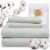 TWK 1200 Thread Count 100% Egyptian Cotton Bed Sheets Set, Heavy-Duty Thickness, Long-Lasting Durability, Pilling Resistant, 18 Inch Max Deep Pockets (Mineral, California King)