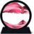 Twohua Moving Sand Art Liquid Motion 3D Hourglass Deep Sea Sandscape Moving Sand Picture Quicksand Flow Sand Painting Desk Decorations Work Relaxing Decor Office Desktop Toys (7 inches, red)