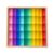 TWTCZOZ 30 Pieces Rainbow Building Blocks Acrylic Gemstone Cubes Stacking Game Toy with Wooden Storage Box Suitable for Family Activities Early, 50pcs