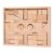 TWTCZOZ Building Blocks Set with Wooden Blocks Stacking Toys Preschool Learning Fine Motor Skills Development for Kids Parent Child Classroom Gift, Wood Color