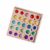 TWTCZOZ Children Building Blocks Wooden Puzzle Tray Gem Blocks Crystal Round Pieces Learning Toy Acrylic Beech Wood Sorting Matching Stacking Suitable for