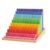 TWTCZOZ Educational Blocks Wooden Stacking Toy Set with Sloped Base and 25 Stepped Blocks Rainbow Gradient for Recognition and Matching Beech Wood Base