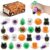 TXGNUC 24 Pack Halloween Squishies for Kids, Halloween Stress Balls,Kawaii Mini Squeeze Toys, Bulk Squishy Squeeze Ball Set and Trick or Treat Halloween Day Party Decoration Gift (Halloween-24)