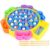 TXT-MATRIX Kids Electric Fishing Game Toy 360° Rotating Fish with Dynamic Music, Interactive Desktop Water Play Set, Family Parent-Child Activity, Birthday Easter Gift for Boys Girls (15fish)