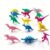 TYAOYA 50-piece Random Color Plastic Dinosaur Toy Set, Colorful Simulated Plastic Dinosaur Models, Children’s Party Gift Cake Decorations, Easter Egg fillers, Dinosaur Enthusiast Collectibles