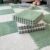 Typutomi 10pcs Plush Puzzle Foam Floor Mat, Soft Fluffy Interlocking Square Foam Tiles Area Rugs Carpet for Parlor Bedroom Decoration(11.8×11.8in, Green&White)