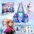 Tytan Toys Disney Frozen Magnetic Tiles Princess Castle – 20-Piece STEAM Building Set with Glitter Tiles & Elsa, Anna, Olaf Stickers – Educational Frozen Toys for Girls Age 3-4+