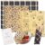 Tyzarglef 6 Pack 4L & 2XL Reusable Beeswax Wraps for Food, Reusable Beeswax Food Wraps for Bread, Cheese, Fruits, Zero Waste, Plastic-Free Storage, Natural Cotton with Plaid, Floral & Bee Patterns