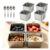 Tyzlup Food Storage Container Set for Baking Ingredient Spice Nut Fruit Organization, Kitchen Prep Organizer Tray, Stackable Stainless Steel Condiment Server