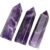 UAISDYEI Dream Amethyst 6 Faceted Wands Healing Crystal Towers