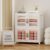 UAMFURI Stackable Storage Bins with Lids, Clear Doors, Large Storage Cabinet Foldable Collapsible Closet Organizers for Bedroom Dorm Office (2, White, 120, Quarts)