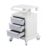UBNMIUBV 3 Layer Trolley Cart, Salon Trolley Cart for Beauty Spa with 3 Drawers,Humanised Design with Silent Wheels, Mobile Trolley Cart for Clinic, Beauty Salon, Office, Bedroo,
