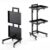 UBNMIUBV Beauty Cart Rolling Tool Trolley, 2 Tier Storage Tray, Salon Trolley for Beauty Hair Salon Tattoo Spa Studio Home,Nero,Nero