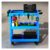 UBNMIUBV Rolling Tool Trolley Mechanic Cart with Handle, 6 Hooks & 4 Swivel Casters for Garage, Electrician, Plumber, Teacher – Durable and Versatile Storage Solution,