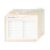 U Brands 5 Tab Clear View Binder Dividers with Pocket, Romantic Vintage Print, 3-Hole Punched, Durable No-Tear Poly, Letter Size