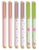U Brands Catalina Felt Tip Pens, Set of 6 Black Ink Pens, Medium (0.7 mm) Point, 70’s Floral Check