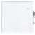U Brands Magnetic Dry Erase Board White Board, 14″ x 14″, Frameless, Includes Marker and Magnet