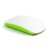 U Brands Magnetic Whiteboard Eraser, 4.5″ x 2.25″ x 1″, Dry Erase Felt Eraser, White and Green, Lightweight Modern Design