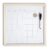 U Brands Rustic Monthly Dry Erase Board with White Wooden Frame, Office Supplies, 14” x 14”