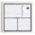 U Brands Rustic Weekly Dry Erase Board with White Wooden Frame, Office Supplies, 14” x 14”