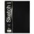 UCreate Poly Cover Sketch Book, Heavyweight, 9″ x 12″, Black, 75 Sheets