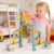 UDEAS Natural Bamboo Marble Run Toy Set — Musical STEM Building Blocks for Kids — Shatter-Proof Design with Clever Cord-Catch — Eco-Friendly Educational Gift — 98 Pcs