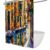 UERWOWELL Abstract Oil Painting Bathroom Shower Curtain Impressionist City Street Architecture Bath Decoration Colorful Fabric Shower Curtains W36xL72 inch