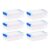 UEYRHBCZ Set Of 6 Stackable 2.4 Quart Storage Bins With Latching Lids, Clear Plastic Containers With Secure Closures & Side Handles For Crafts, Office & Home Organization