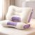 UFIST 2-Pack Cervical Support Neck Pillows, 3D Knitted Cotton SPA Massage Pillow with Breathable Fabric, Purple