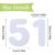 UFURMATE 20Pcs Magnetic Mailbox Number Stickers 4 Inch, White