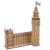 Ugears Big Ben 3D Puzzle, 63-Parts, 7.12-Inch, Brown