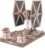 UGEARS Star Wars TIE Fighter 3D Wooden Puzzle, Mechanical Wooden Models for Adults to Build, Star Wars Model Kit, Hobby Brain Teaser