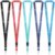 UGELOKI Teacher Lanyard Set, 5 Colors Soft Polyester Lanyards with Breakaway Clasp, Cute Teacher Gifts for Back to School