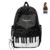 Uicof Piano Backpack for Women, Cute Music Backpack with Polka Dot Design, Lightweight Nylon Bookbag for School, College (E)