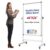 UIFER 44×26 Rolling Whiteboard on Wheels, Height Adjustable Dry Erase Board