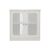uiqopnu Bathroom Vanity Cabinet Floor Standing Louvered Double Door White 23.6 Inch