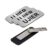 Ujier 1 x 3 Name Tag, Magnetic Backing Silver (3 Pack)
