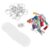 UKCOCO 30 Sets Circle Acrylic Blank Keychains with Keyring and Tassel